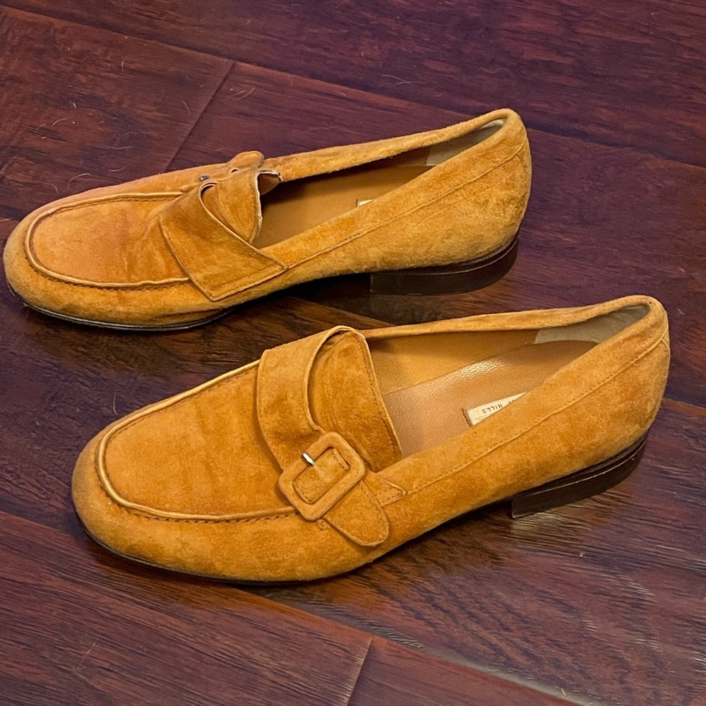 Lav Blak Men's Tan Suede Buckle Slip-Ons - Picture 4 of 5